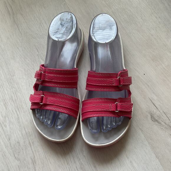 Clarks Cloudsteppers Breeze Piper Womens Strappy Sandals Pink US size 8 27772 - Picture 2 of 10